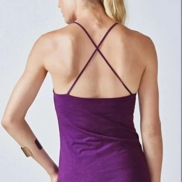 Fabletics Purple Strappy Joel Jersey Tank Top S - Picture 2 of 6